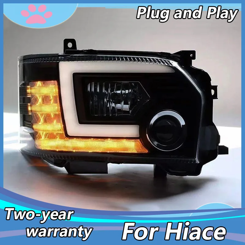

Car Styling Head Lamp for Toyota Hiace Headlights 2014-2019 New Hiace LED Headlight DRL Signal H7 D2H Hid Bi Xenon Beam