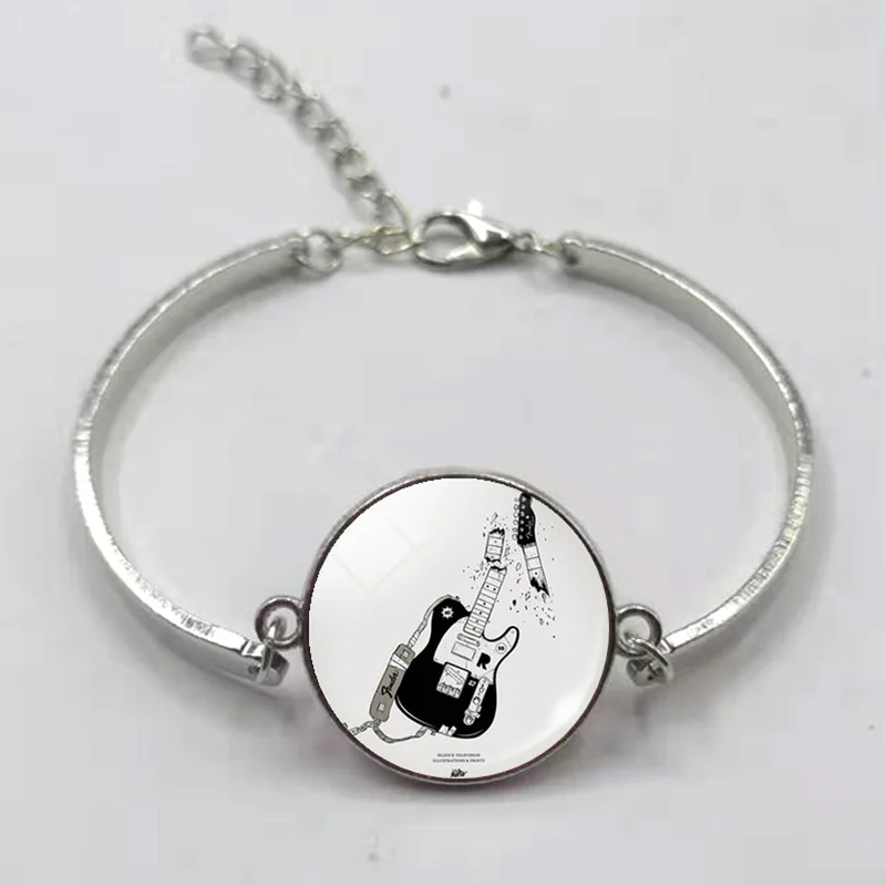 Винтажная камера фото и телефон черный кожаный браслет DIY стекло кабошон