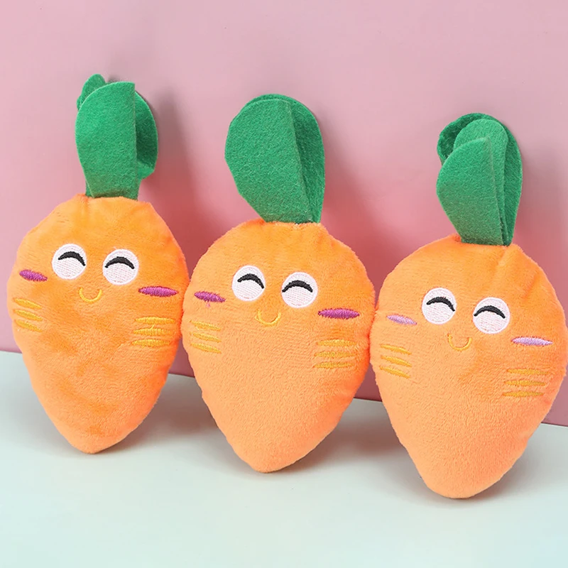 

Dog Puppy Toys Pet Supplies Pets Chew Toy Fruit Shape Squeak Cleaning for Small Medium Dog Training Accessories Plush Sound