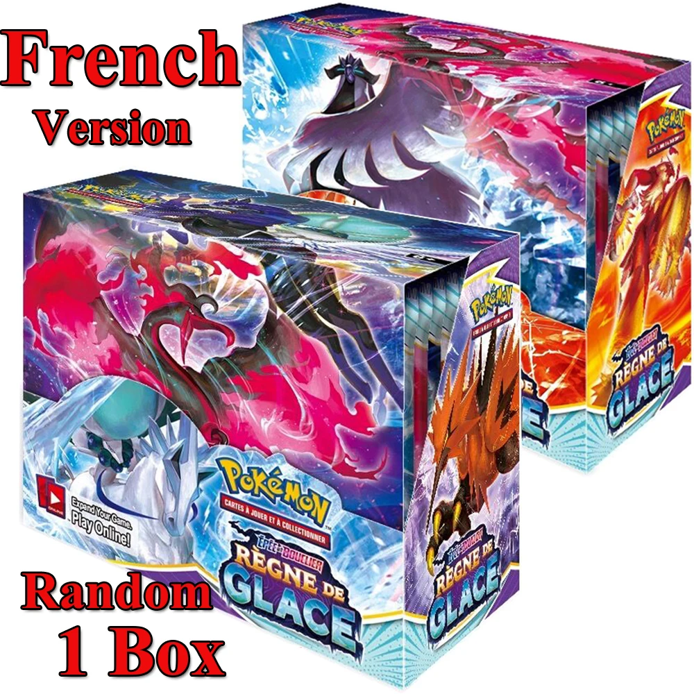 Cartas DE Pokemon versi&oacute;n francesa, modelos DE combate Booster, colecci&oacute;n DE cartas DE juego, Francaise chiffing reborn, 360/324 Uds.-1