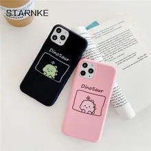 Cute Couples Animals Dinosaur Phone Cover For iPhone 12 Mini 11 Pro Max X XR XS Max 7 8 6 6s Plus 5 5s SE 2020 Silicone Case