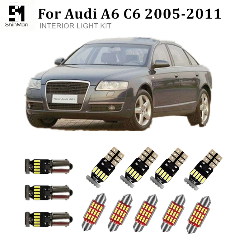 

14pcs Canbus led Car interior lights Package Kit for For Audi A6 C6 RS6 accessories 2005-2011 LED interior light