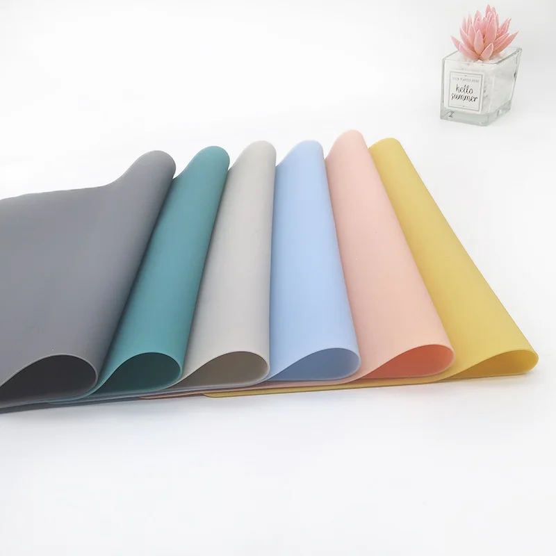 

NEW Silicone Waterproof Placemat Table Mat Heat Insulation Anti-skidding Washable Durable For Kitchen Dining 60*40CM