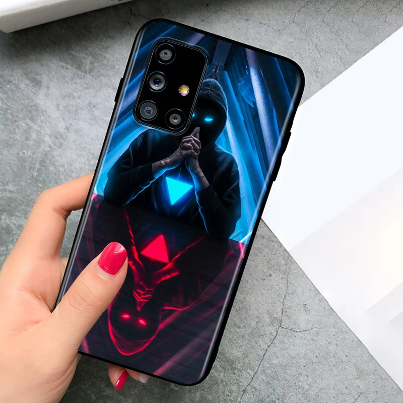 

Art Cool Boys for Samsung A91 A81 A71 A72 A52 A51 UW A42 A41 A32 A31 A21 A12 A02S A11 Black Phone Case