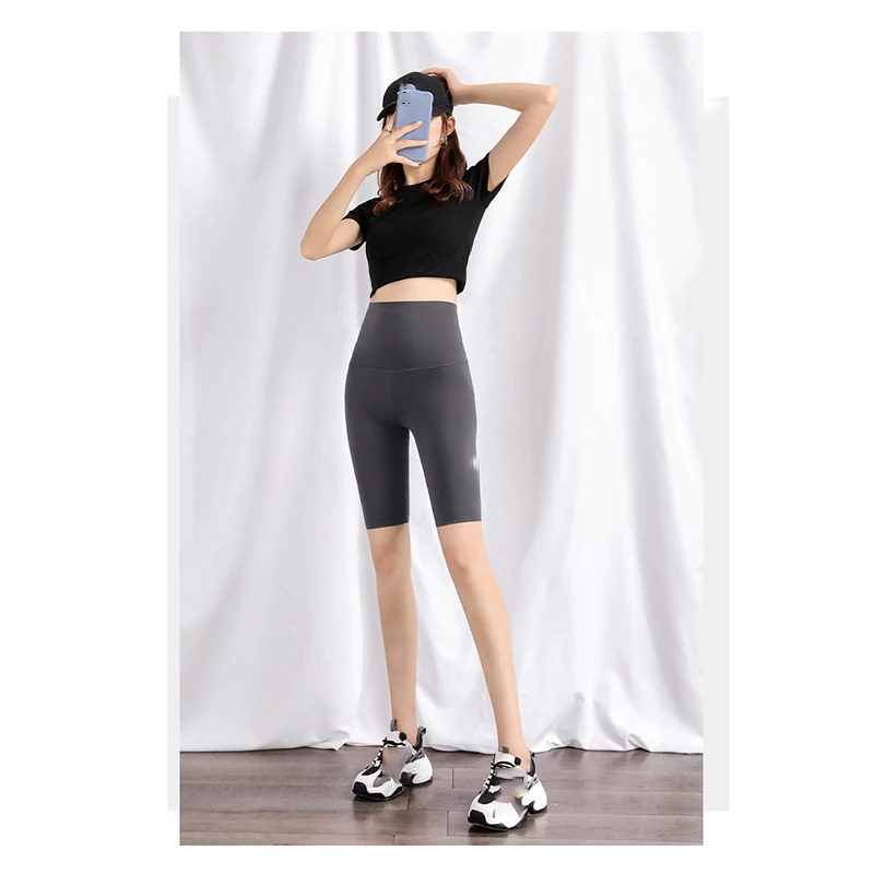 

yoga pants Five-point leggings women's summer thin section wear high-waist tight-fitting sports yoga belly lift hips yoga pants