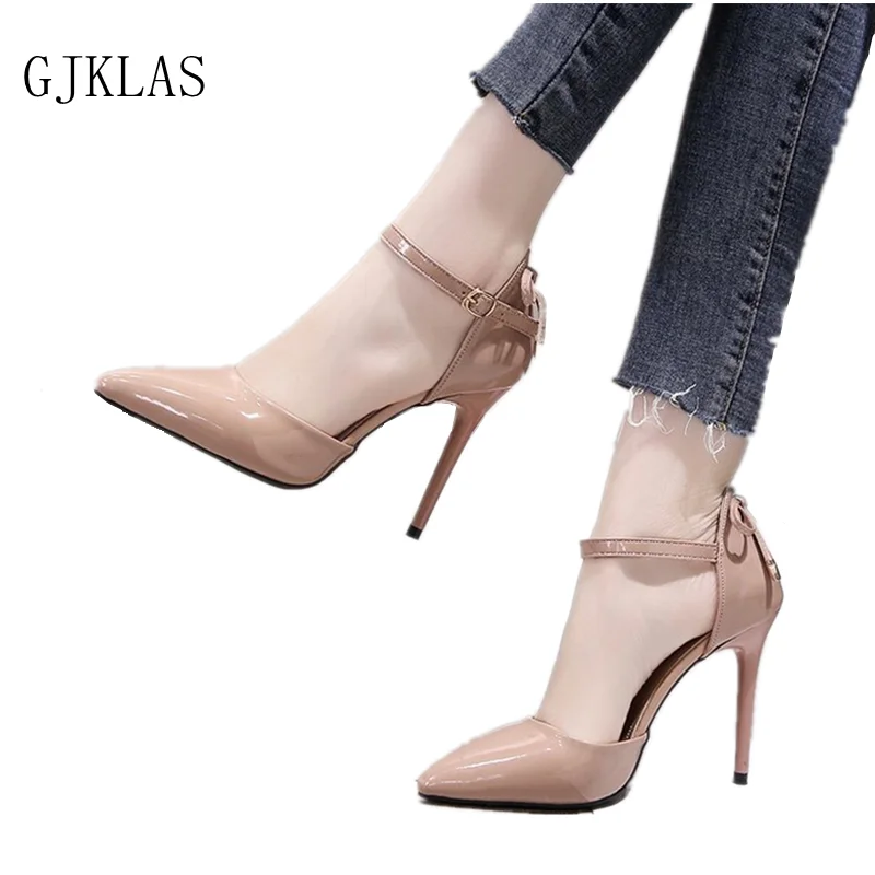 

Туфли-Лоферы женские из лакированной кожи, на высоком каблуке, с бантом