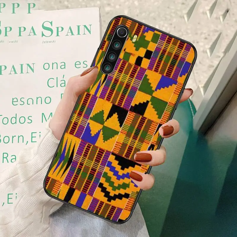 

African Style Fabric Print Printing Phone Cases For Redmi 7 8 9 A K20 30 Pro Note 8 9 Pro 9s