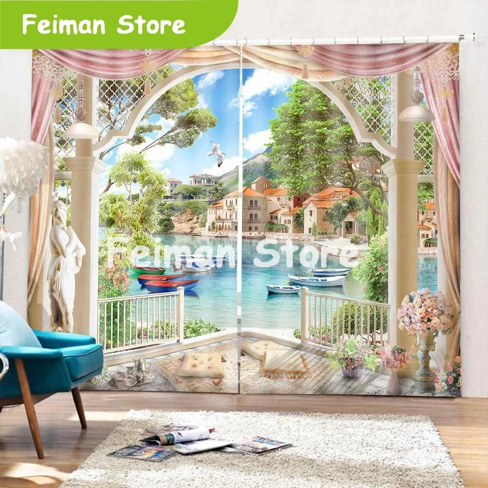 170*200 см декоративные оконные шторы для гостиной, спальни, кухни, 3D шторы и затемненные шторы