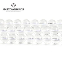 high quality synthetic white quartz clear crystal round loose spacer beads for jewelry making diy bracelet necklace accessories