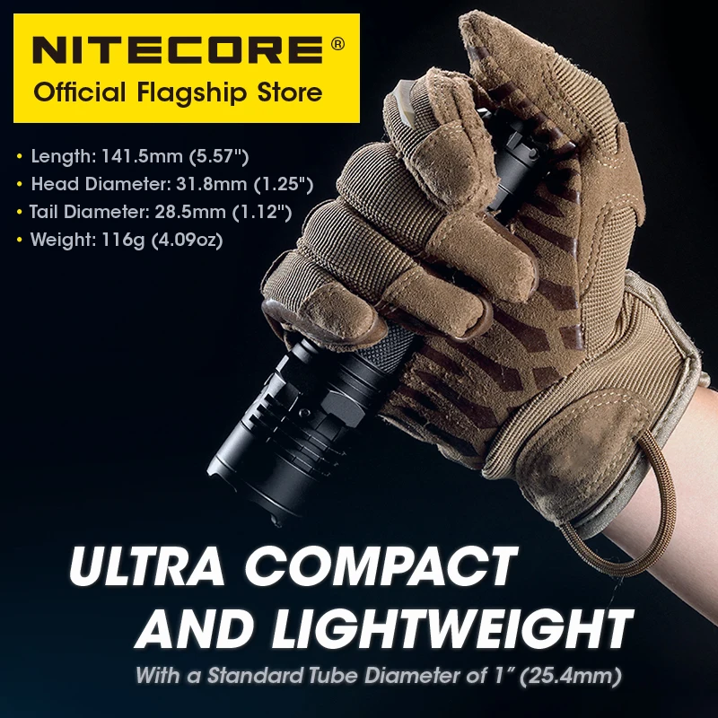 NITECORE P20iX USB-C перезаряжаемые фонарики супер яркий военный тактический фонарик 4000
