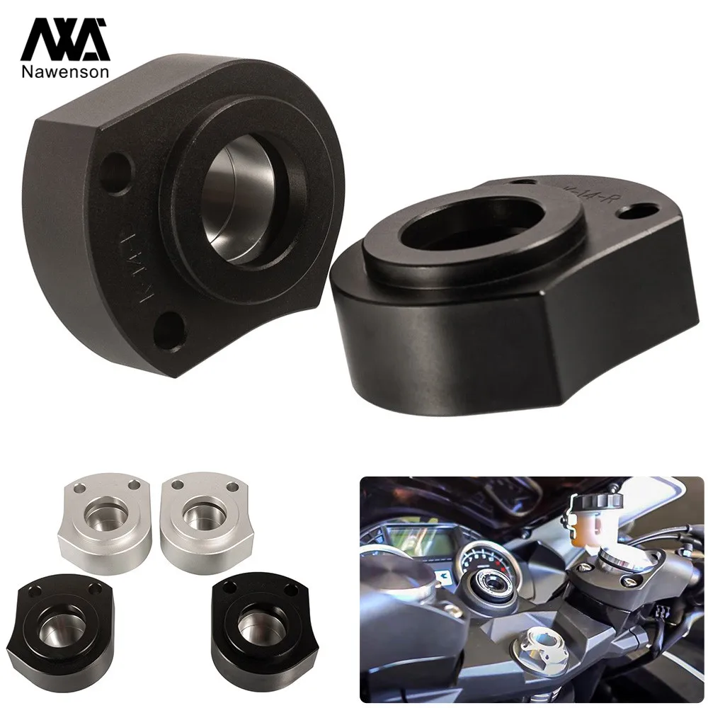 

Motorcycle Handlebar Riser Handlebar Adapter Rolocation Brackets 1 Pair Accessories for ZX-14R/ZZR1400 2006-2020