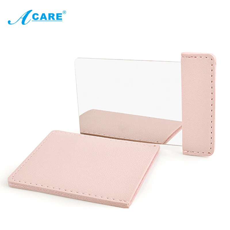 Карманное прямоугольное складное зеркало Acare ультратонкое для макияжа