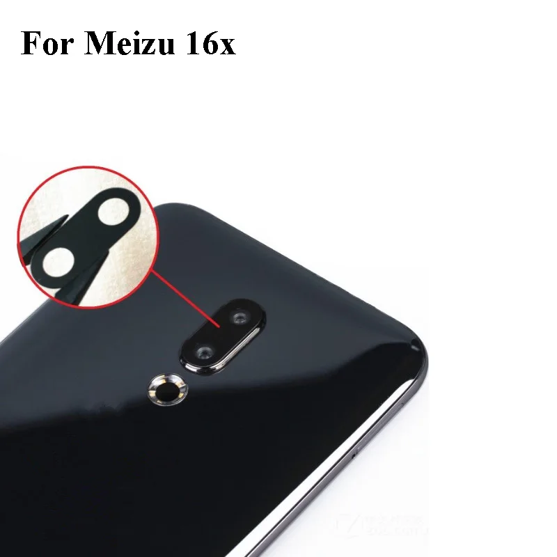 

2PCS High quality For Meizu 16X 16 X meizu16X Back Rear Camera Glass Lens Repairment Repair parts test good 6.0'' inch