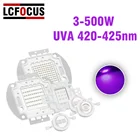 УФ-лампа LED COB Chip для высокомощного принтера сделай сам для защиты от подделок 3 Вт 5 Вт 10 Вт 20 Вт 30 Вт 50 Вт 100 Вт 300 Вт UV Purple 420nm 425nm