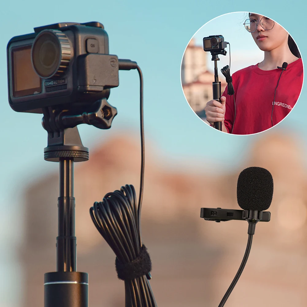 3 5 мм Аудио Видео Запись Lavalier отворот микрофон для iPhone Android Vlog Студийный DSLR камеры