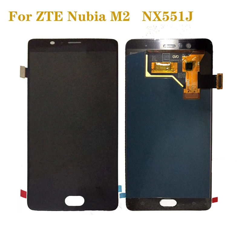 ЖК дисплей AMOLED для ZTE Nubia M2 NX551J кодирующий преобразователь сенсорного экрана в