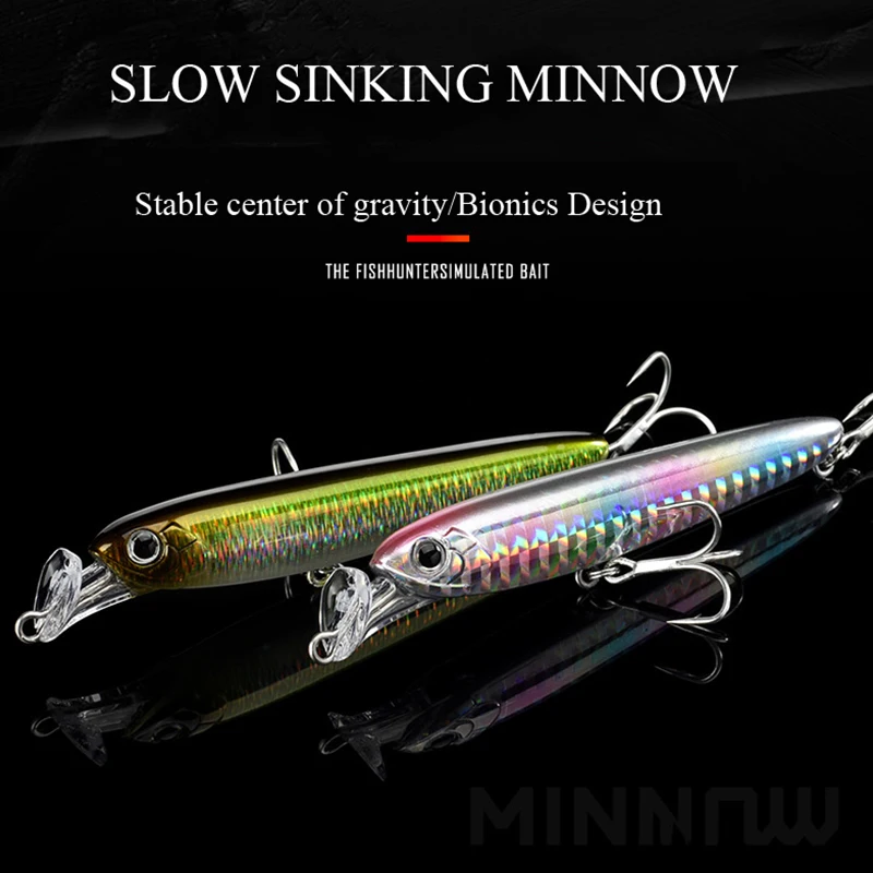 

LUTAC 85mm 13g Minnow Hard Bait Lures Wobbler Artificial Plastic 3D Eyes Fishing Tackle Free Shipping