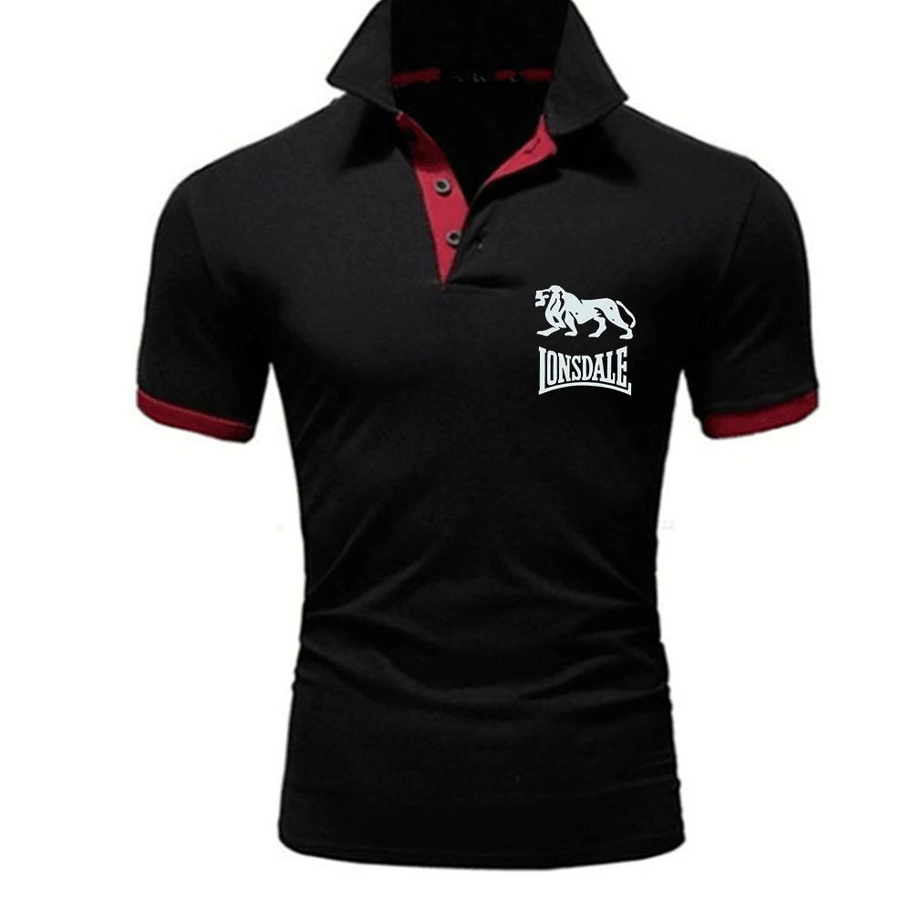 

2021 Summer New Pattern Men's Business Polo Shirt Fashion Short Sleeve Lapel Top Fitness Breathable Large Size Polo Shirt M-3XL