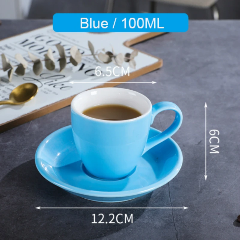 Кофейная чашка эспрессо и блюдце в наборе китайские кружки из чистого белого