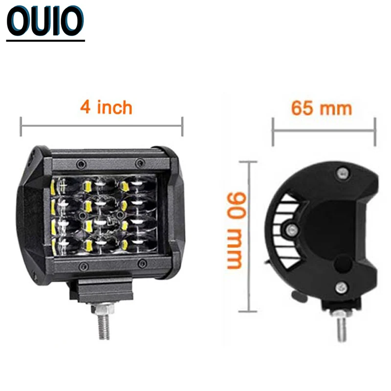 1pc/4pcs Offroad LED Light Bar 4-rows 36W 4&quot Work 4x4 ATV SUV Car Bus Truck Boat Driving Lamp Vehicle Auto 12V 24V | Автомобили и