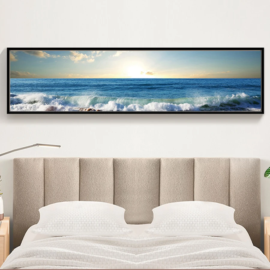 

Ландшафт с морскими волнами большой 5D DIY Алмазная картина полная квадратная дрель вышивка продажа 3D Мозаика рукоделие Наборы домашний деко...