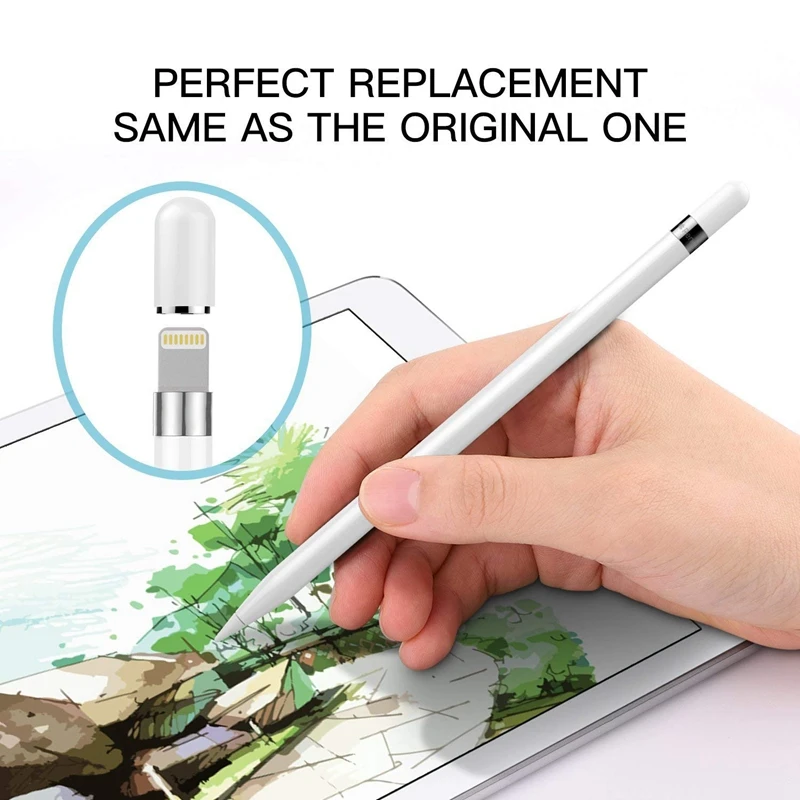 Магнитная Крышка для Apple Pencil магнитная сменная Защитная крышка iPad Pro белая 1