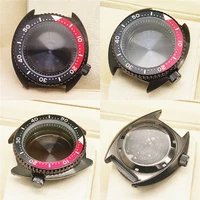 45mm watch case for nh35 nh36 green luminous circle diving shell movement modification accessories
