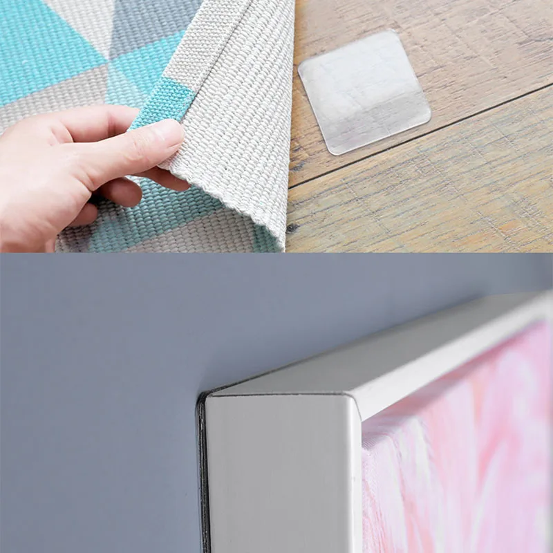 20 шт./компл. двухсторонний липкий коврик анти скольжения мат Держатель Пластик