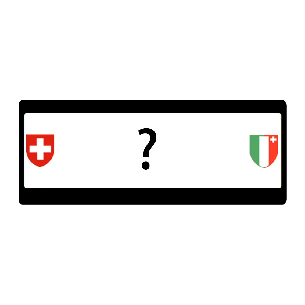 Switzerland 1pcs 1 шт. RC заказной номерной знак металлический каркас прочность водонепроницаемый для 1:10 Tamiya CC01 осевой Scx10 Traxxas Trx-4 Trx4 гусеничный автомобиль - Цвет: Switzerland 1pcs