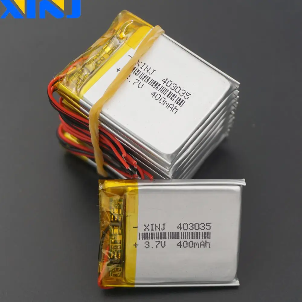 XINJ 3 7 V 400 мАч литий полимерный аккумулятор ионный 403035 для gps электронная книга smart