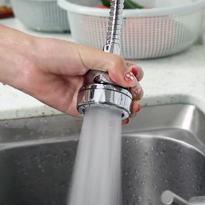 

New Kitchen Shower Faucet Tap 3 Level Can Adjusting 360 Rotate Water Saving Bathroom Shower Faucet filtered Faucet Accessories