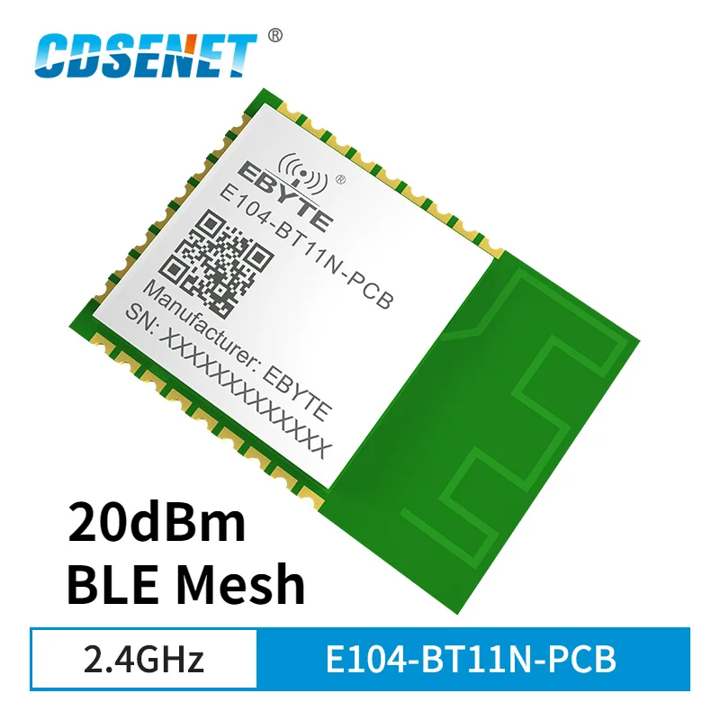 

CDSENET 2.4GHz Blutooth Module E104-BT11N-PCB BLE Mesh Networking 20dBm PCB Antenna Ad Hoc Wireless Transceiver Reciever EFR32