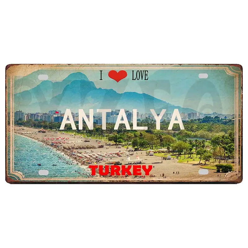 

Металлический знак YZFQ Кипр 30x15 см