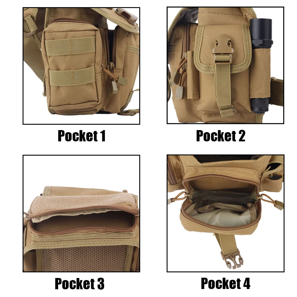Тактическая Сумка на талию Molle Drop Leg Pack военная утилита БЫСТРОРАЗЪЕМНАЯ EDC сумка