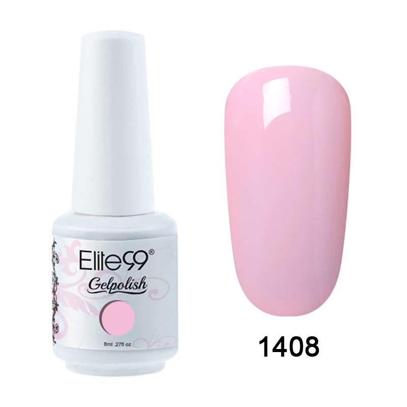 1408 Elite99 8 мл Гель-лак для ногтей Vernis Полупостоянный лак для ногтей УФ-гель лак для ногтей эмаль для маникюра Лак для ногтей - Цвет: 1408