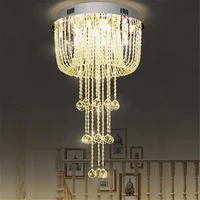 d50h88cm modern round rain drop raindrop k9 crystal chandelier light fixture for dining room bathroom bedroom livingroom