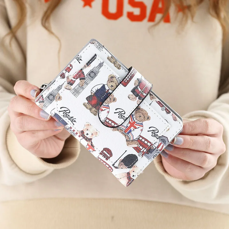 Женский кошелек короткий Повседневный с пряжкой на День святого Валентина