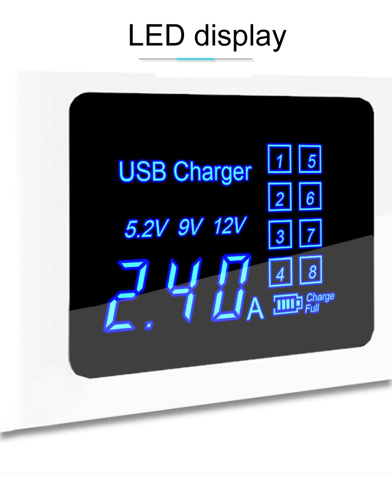 Концентратор, 4 порта, мульти USB зарядное устройство, Usb светодиодный адаптер, настенное зарядное устройство для Iphone, мобильного телефона, быстрая зарядка, настольная док-станция, EU, US, UK Plug