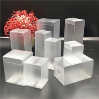 50pcslot clear plastic pvc wedding candy party gifft boxes transparent display show case container storage grind arenaceous box