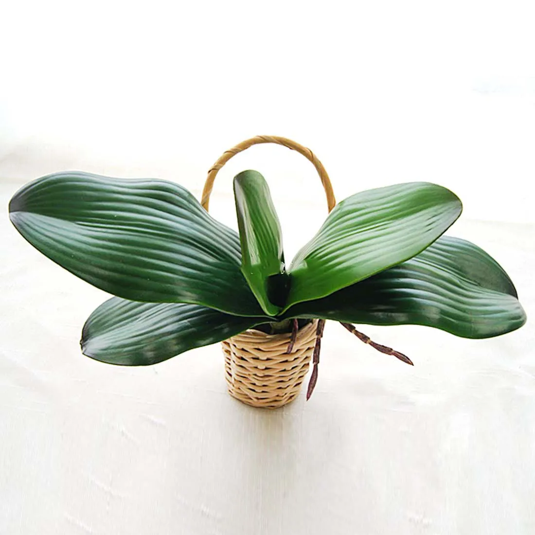 17 см/21 см из ПУ кожи искусственные цветы Орхидеи Листья высокого качества