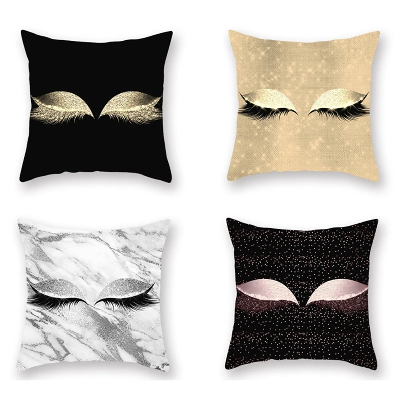 

Ресниц Декоративная Подушка Декор для дома, свадьбы, рождества, украшение геометрический наволочка