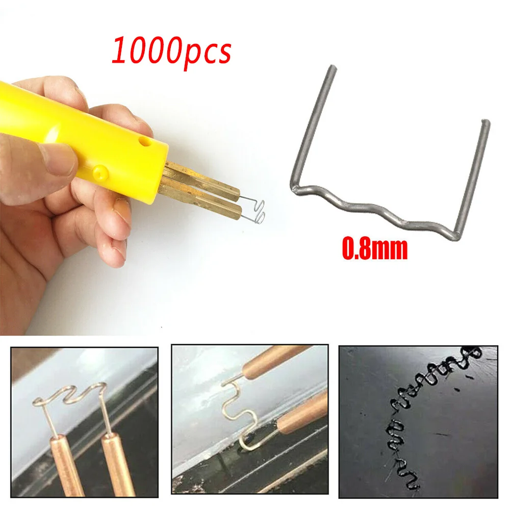 

Tools Flat 0.8mm Hot staples 1000PCS Repair Stainless Steel Stapler Supplies