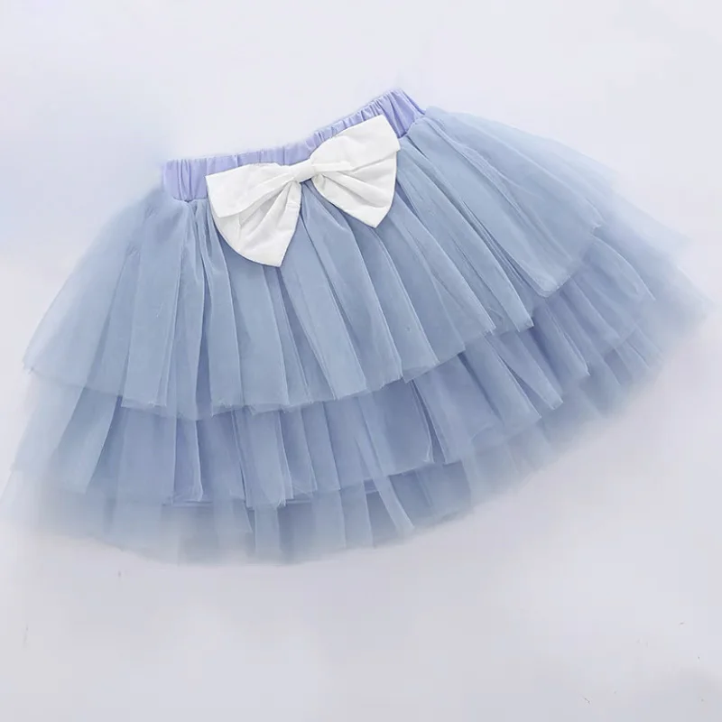

Cute Bow Baby Girls TuTu Mesh Skirt Ruffle Bloomer Ball Gown Fuffy Pettiskirt Baby Tulle Layer Children Clothing BB175