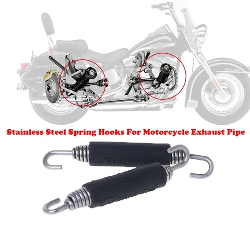 

2PCS Motorcycle Exhaust Spring Hooks Modified 85mm Stainless Steel Universal