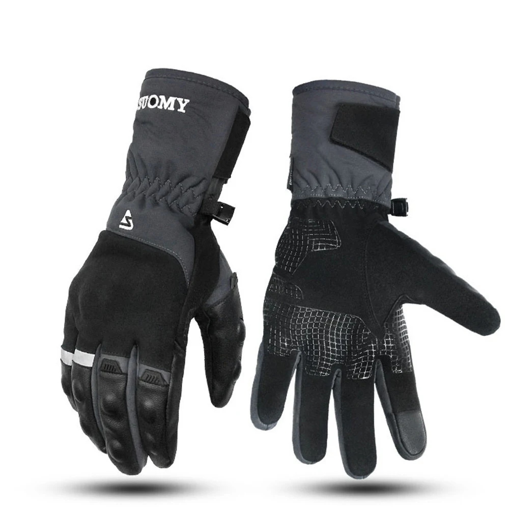 

SUOMY SU07 Winter Motorcycle Gloves Waterproof Gant Moto Keep Warm Men Moto Gloves Touch Screen Guantes Motorbike Riding Gloves