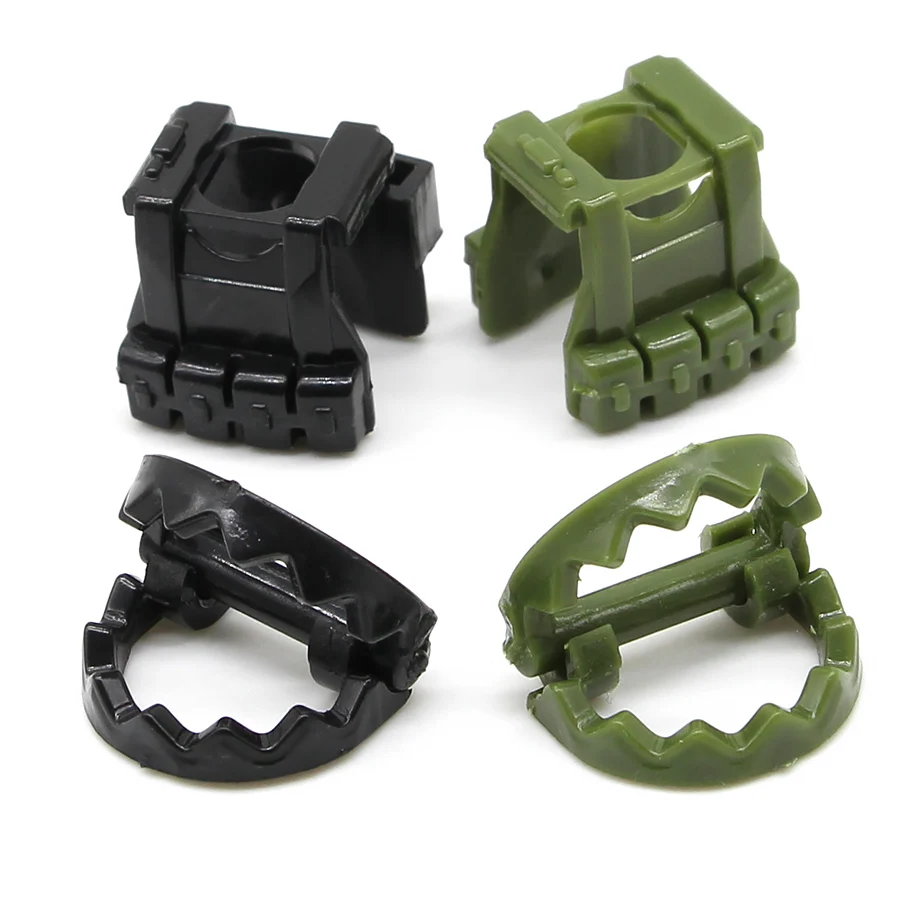 

153Pcs Sandbag Laptop Armor Camouflag Building Blocks Model Bricks Military Army SWAT Weapon Team Set MOC Accessories DIY Toy