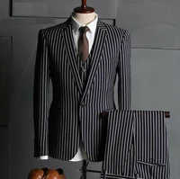custom made formal men suit casual style tuxedo 3 pieces wedding suits