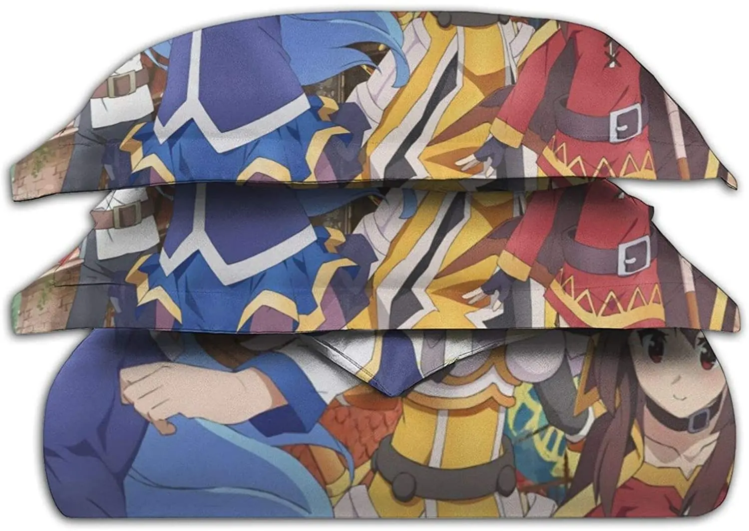 Комплект постельного белья аниме Konosuba из 2/3 предметов с мультипликационным