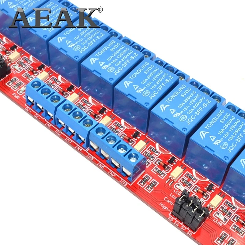 8 канальная релейная контрольная панель реле ПЛК 5 в модуль для arduino горячая