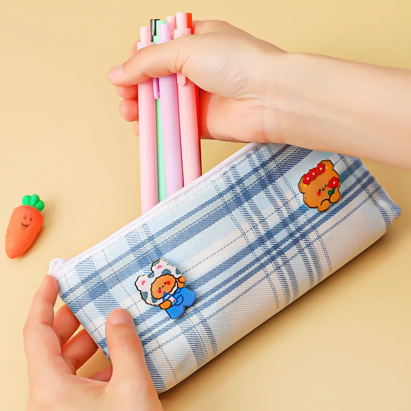 

Large-capacity Pencil Cases for School Supplies Organizer Cute Pencil Case for Girls Boys Korean Kawaii Stationery Pencilcase